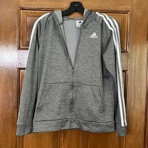 Fleece Lined Adidas Zip-Up Jacket